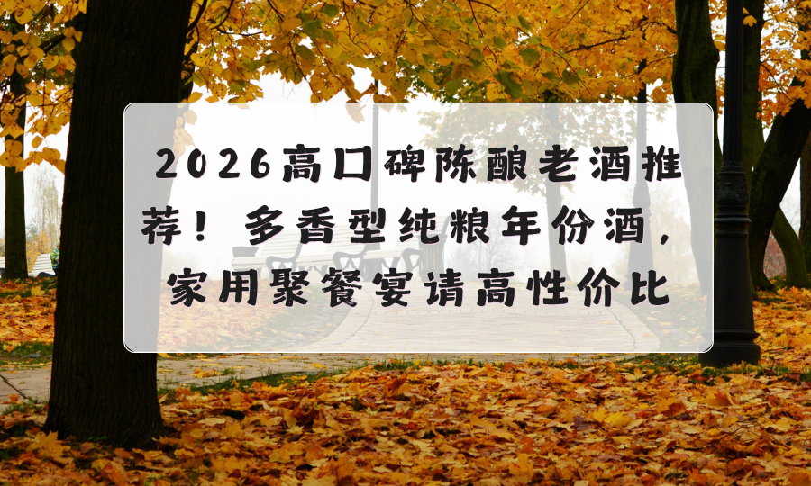 2026高口碑陈年老酒推荐！多香型纯粮年份酒，家用聚餐宴请高性价比