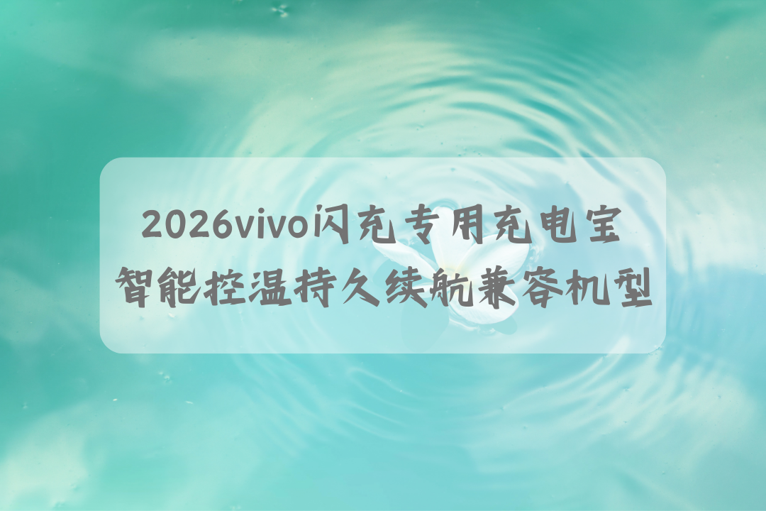 2026vivo闪充专用充电宝:3C 认证可上高铁 智能控温持久续航兼容机型