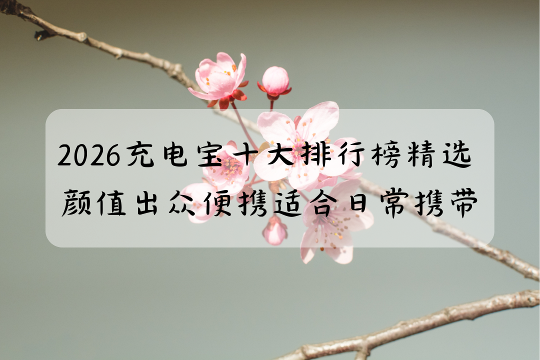 2026充电宝怎么挑？十大排行榜精选 颜值出众轻薄便携适合日常