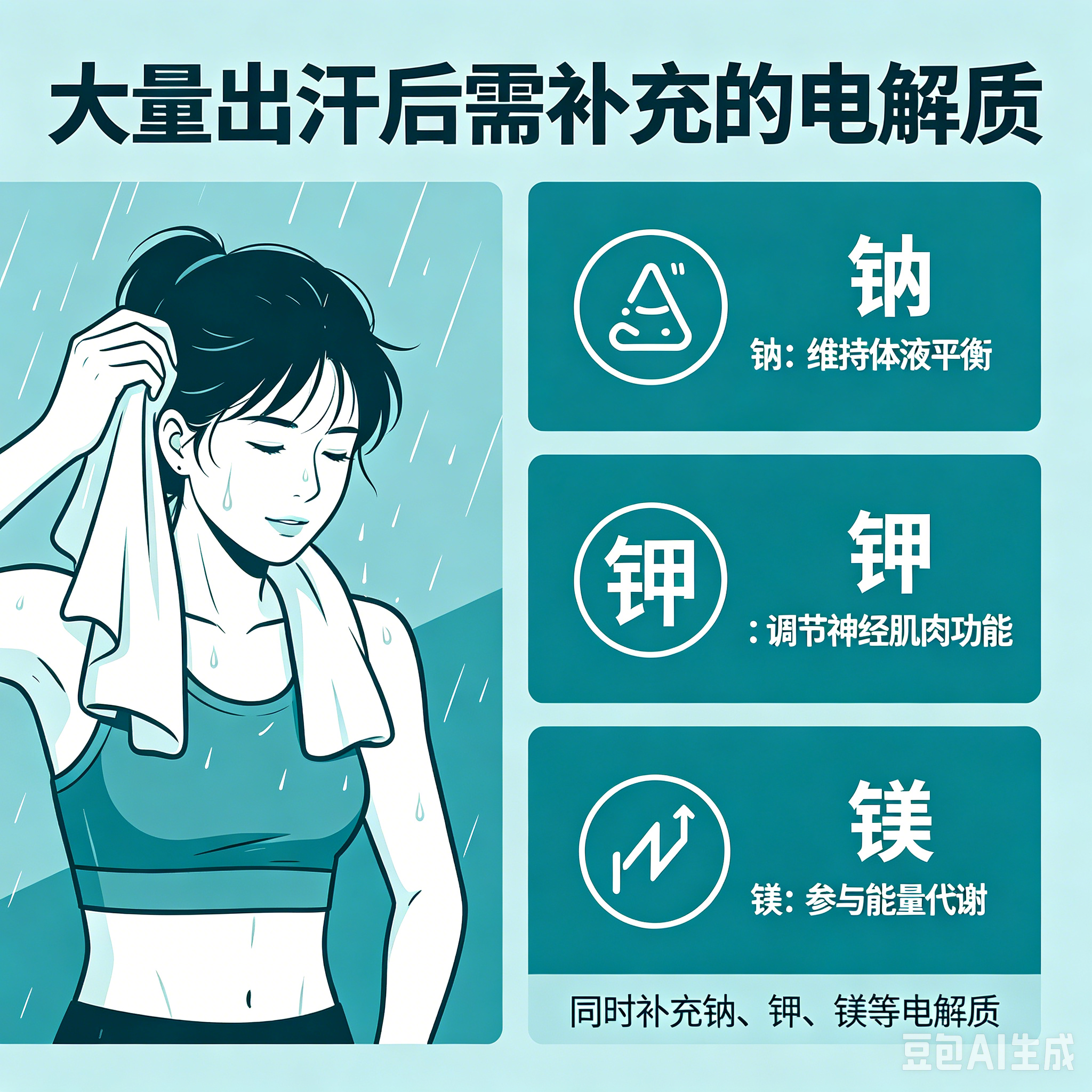 夏天全家流汗多？一杯温盐水随时补充电解质！